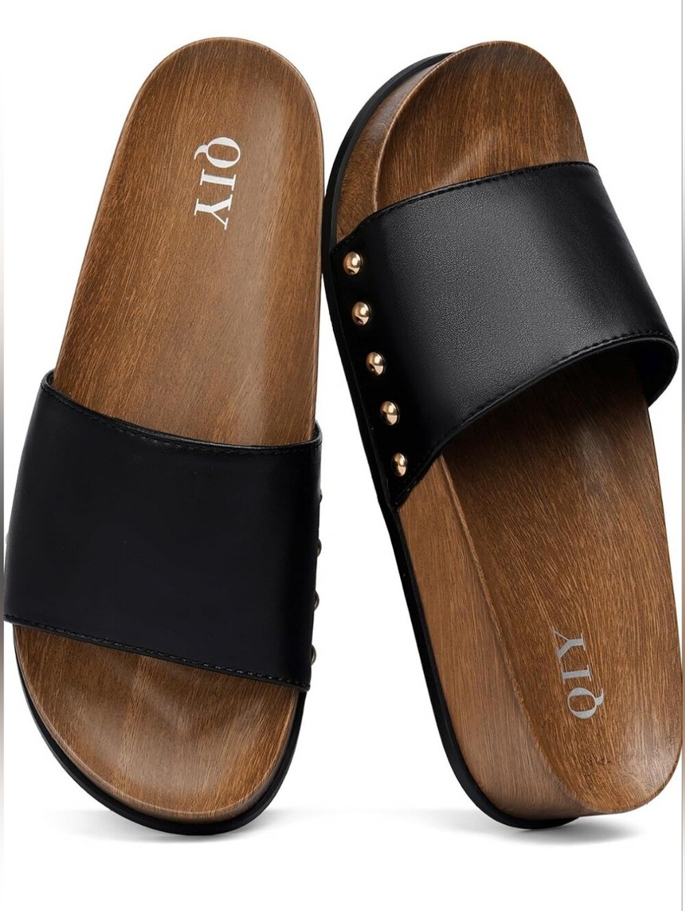 Black Slide Sandals